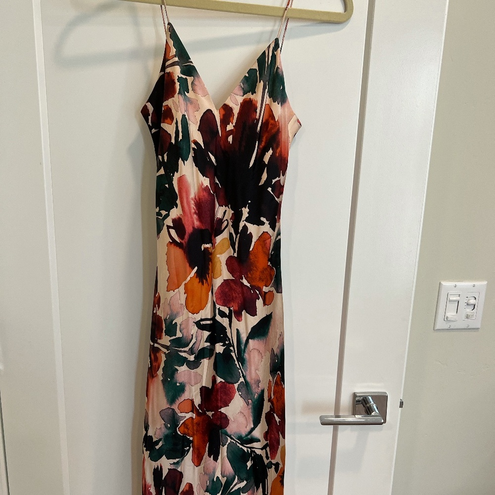 Cami NYC Floral Silk Midi Dress